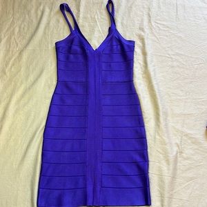 New! French Connection electric purple, strappy, Vneck mini dress